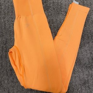 Orange Gymshark leggings